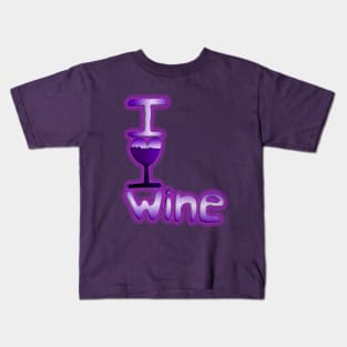 I Love Wine Kids T-Shirt